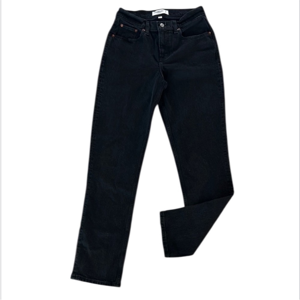 Abercrombie & Fitch 90s Straight Mid-Rise Curve Love size 25 or 0